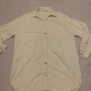 Zara Women's Off-White Button Down Shirt